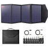 DOIT Potable Solar Panel, 80W Foldable Solar Charger with DC Output for Power Station Generator Camping RV Monocrystalline Cell Phones Tablets Laptop Camera